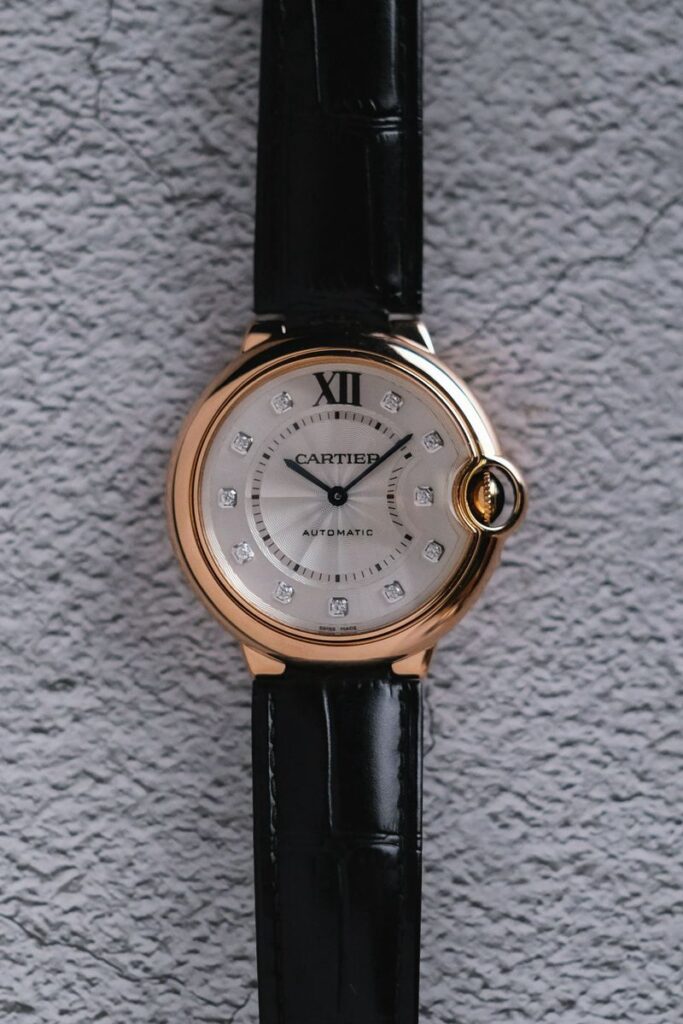 นาฬิกา Cartier Ballon Bleu 18K Rose Gold Diamond