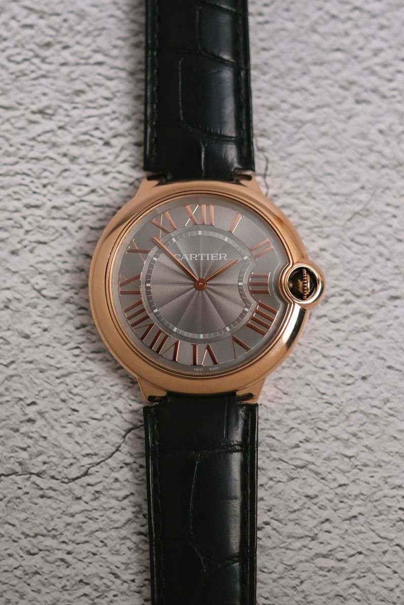 รับซื้อนาฬิกา Cartier Ballon Bleu Extra Flat 18K Rose Gold Ref W6920089
