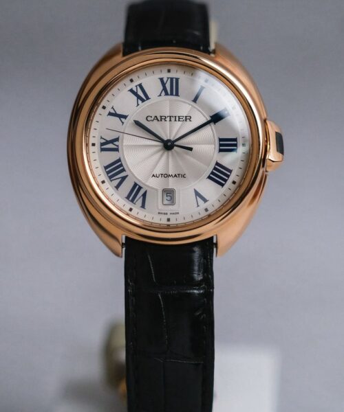รับซื้อนาฬิกา Cartier Cle de Cartier 18K Rose Gold