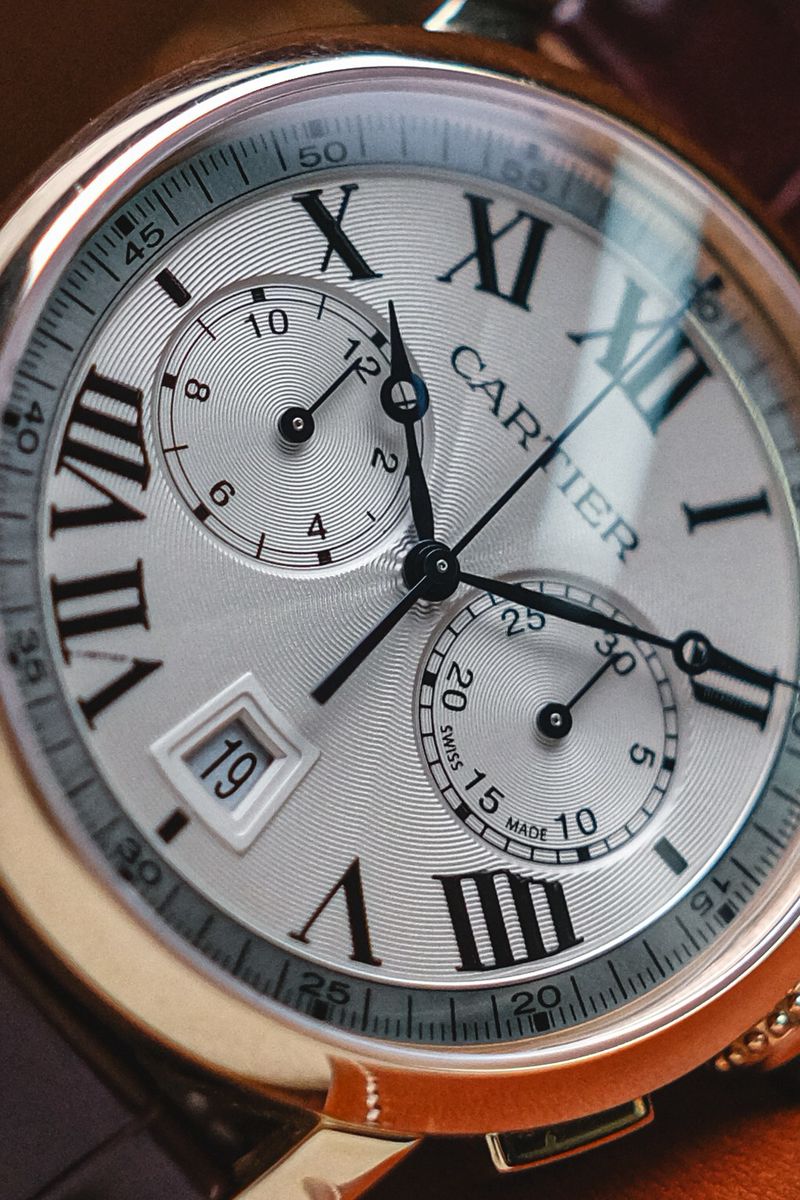 ขายนาฬิกา Cartier Rotonde de Cartier Chronograph 18K Rose Gold Ref W1556238