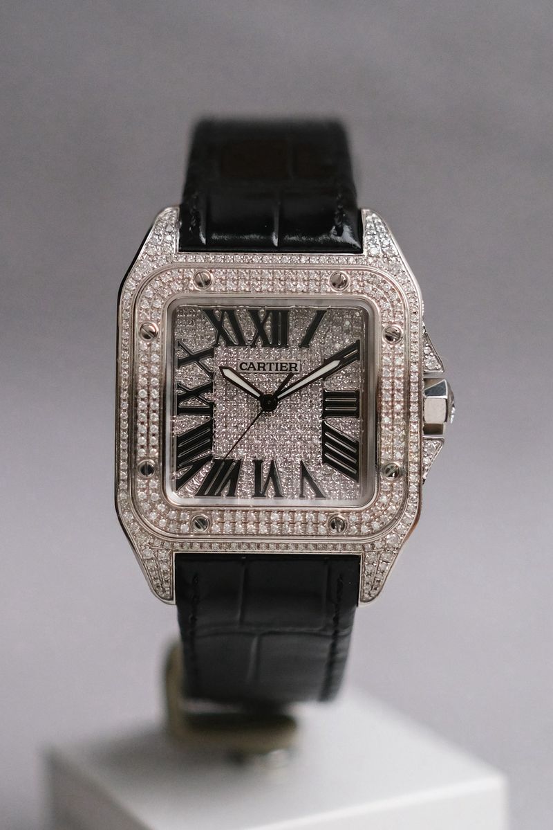 ร้านนาฬิกา Cartier Santos 100 XL Diamonds