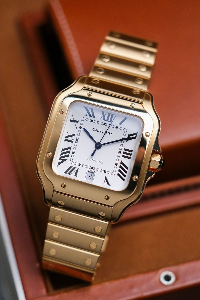 Cartier Santos de Cartier Large Full 18K Yellow Gold WGSA0029 (1)