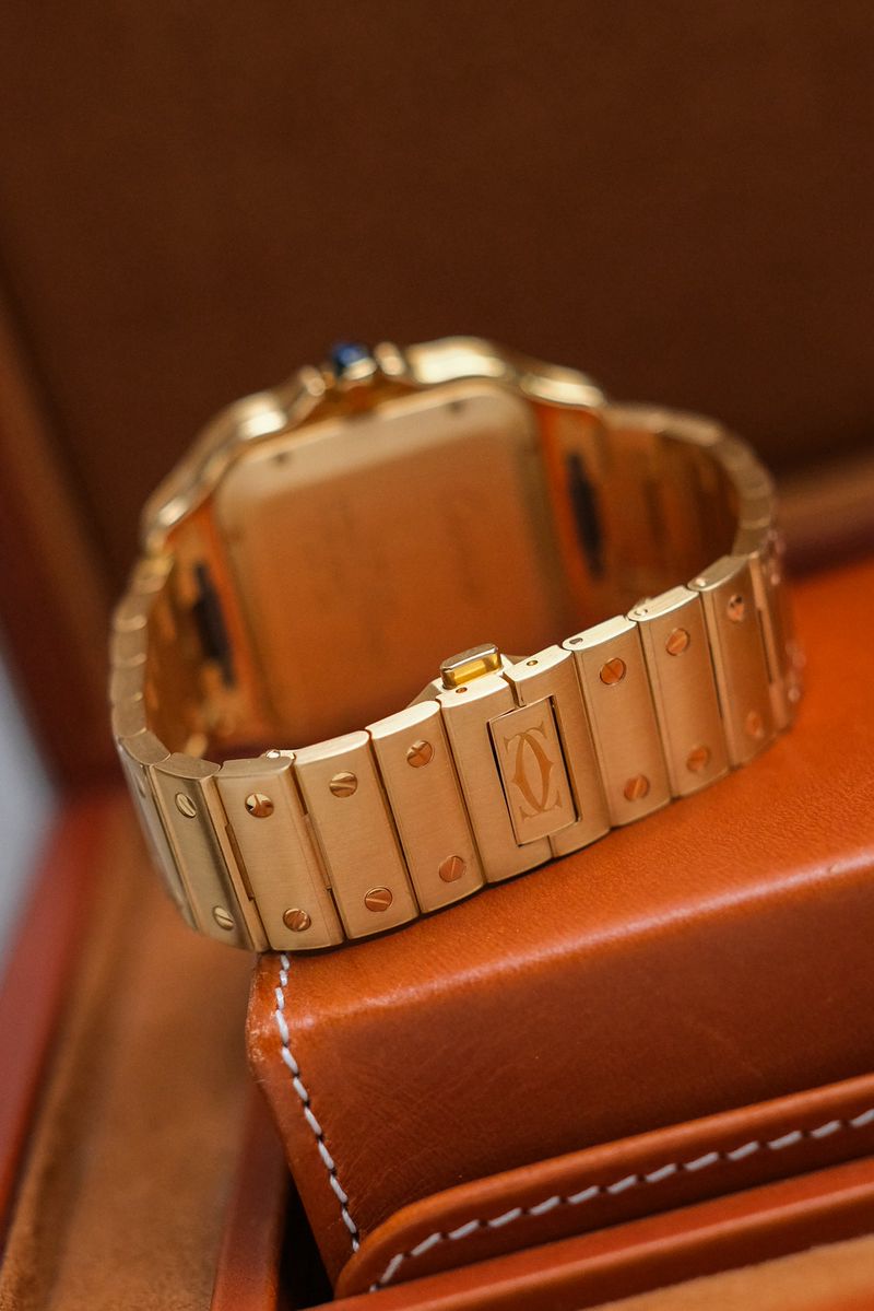 Cartier Santos de Cartier Large Full 18K Yellow Gold WGSA0029 (2)