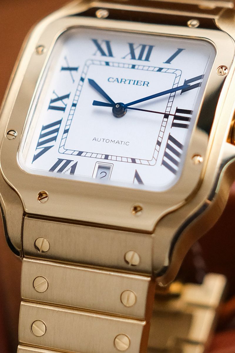 Cartier Santos de Cartier Large Full 18K Yellow Gold WGSA0029 (4)