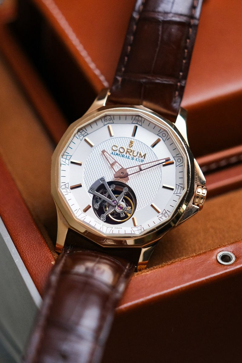 Corum Admirals Cup Legend Flying Tourbillon 18K Rose Gold (1)