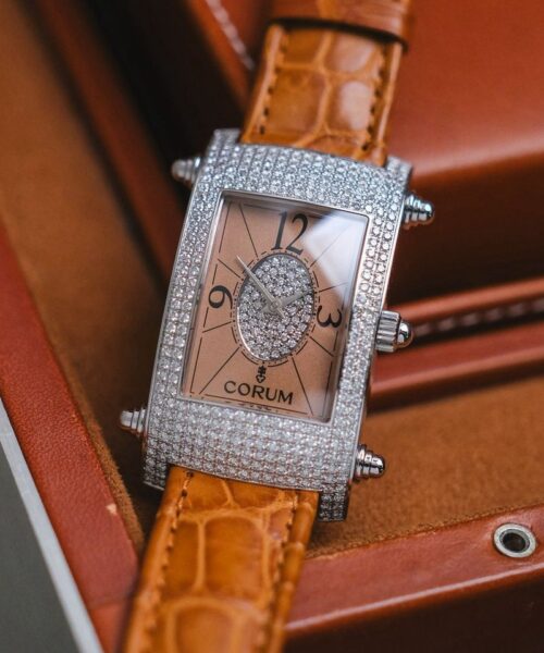 นาฬิกา Corum Moonlight 25 mm White Gold Diamond