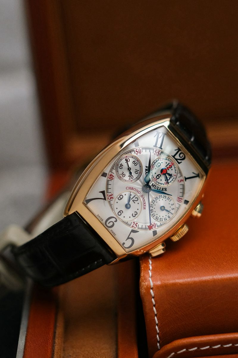 รับซื้อนาฬิกา Franck Muller ChronoBanker 3 Timezone 18K Rose Gold 7850 CC MB
