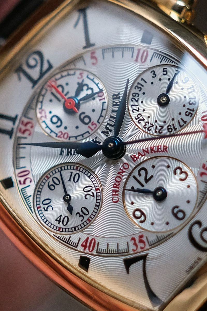 ร้านนาฬิกา Franck Muller ChronoBanker 3 Timezone 18K Rose Gold 7850 CC MB