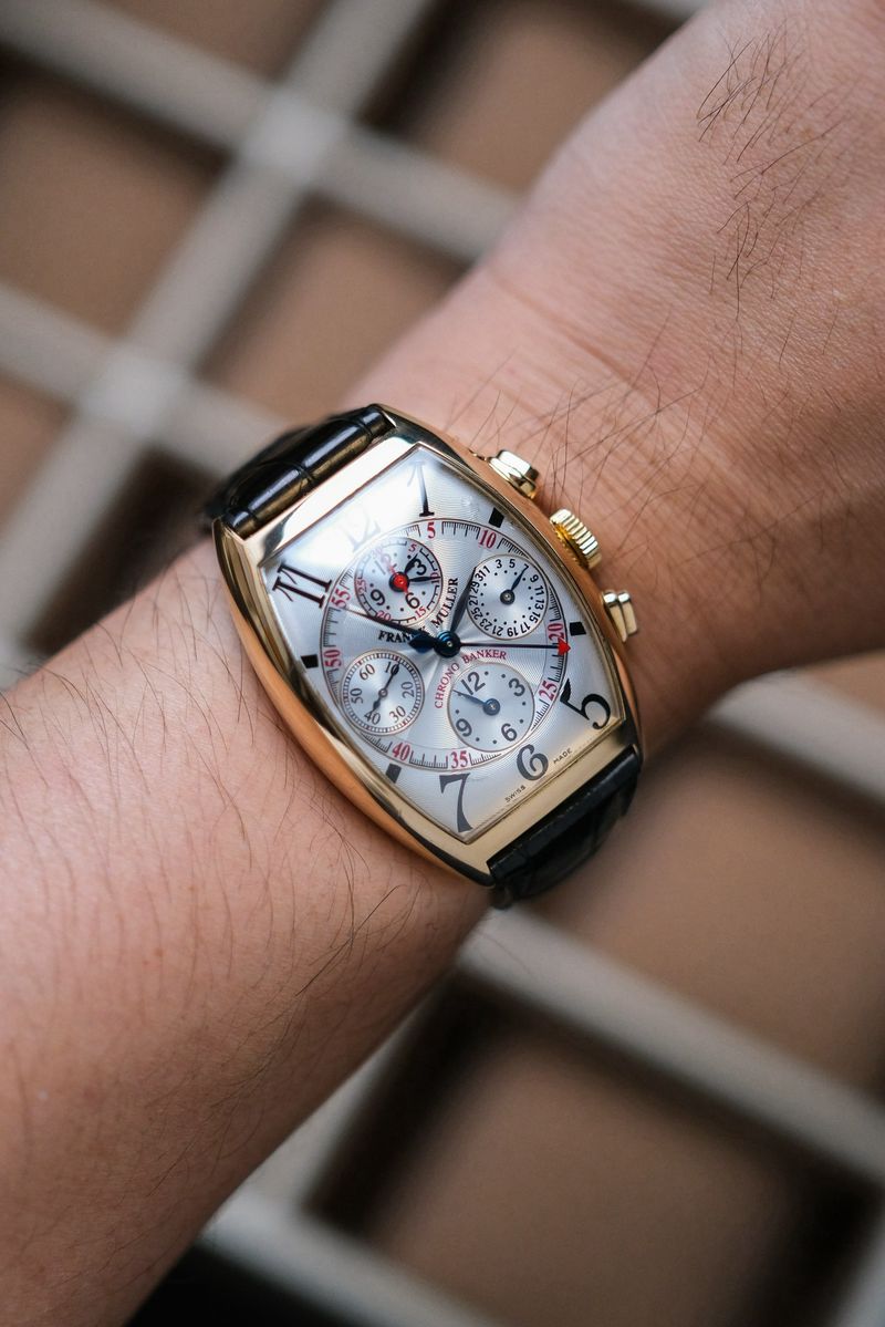 ขายนาฬิกา Franck Muller ChronoBanker 3 Timezone 18K Rose Gold 7850 CC MB
