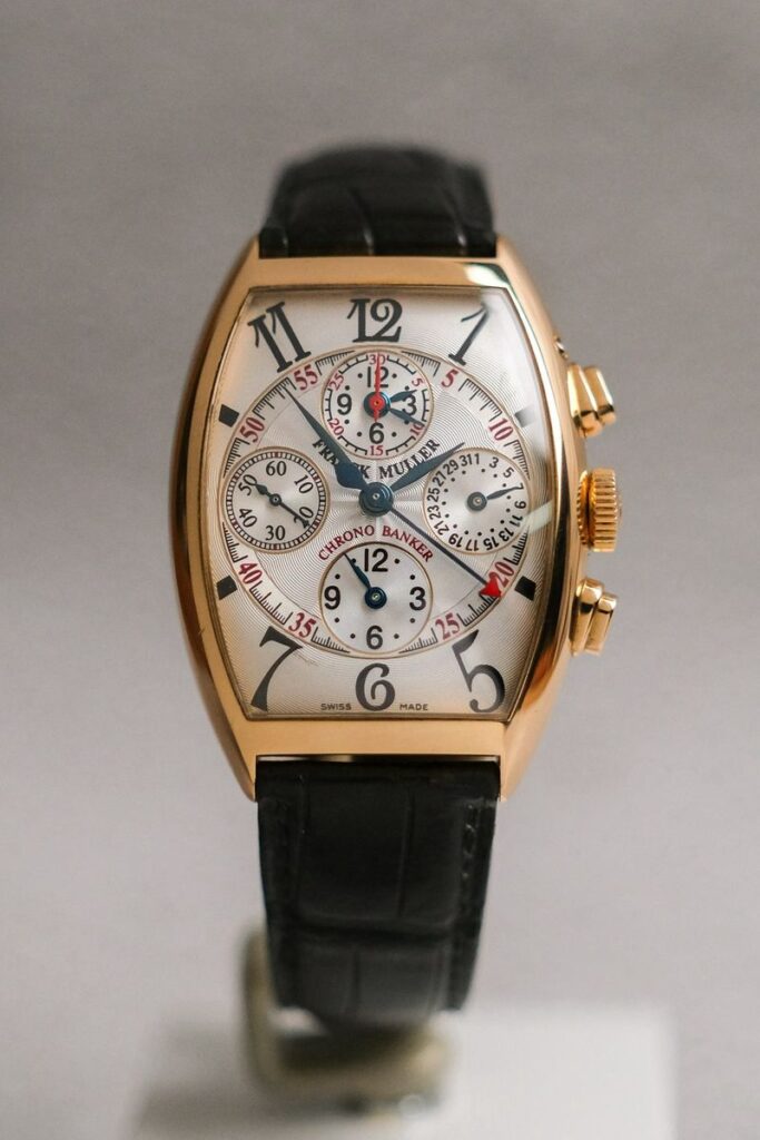 นาฬิกา Franck Muller ChronoBanker 3 Timezone 18K Rose Gold 7850 CC MB
