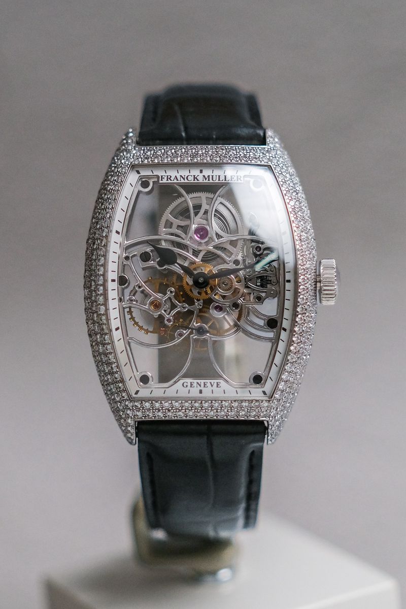 ร้านนาฬิกา Franck Muller Cintrée Curvex Skeleton Diamond 8880 B S6 SQT D