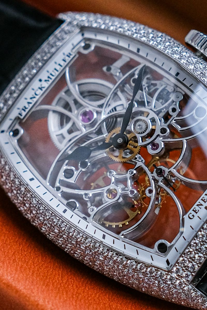 นาฬิกา Franck Muller Cintrée Curvex Skeleton Diamond 8880 B S6 SQT D