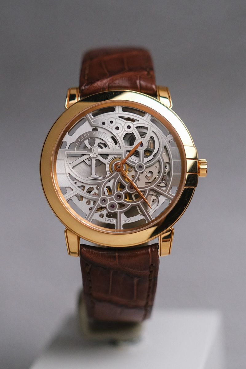ร้านนาฬิกา Harry Winston Midnight Skeleton 18K Rose Gold (MIDAHM42RR001)