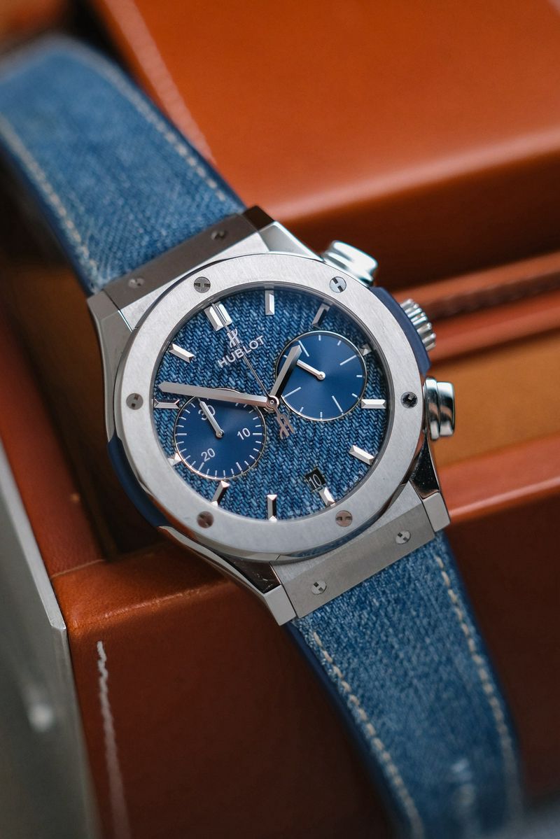 นาฬิกามือสอง Hublot Classic Fusion Chronograph Blue Denim Dial