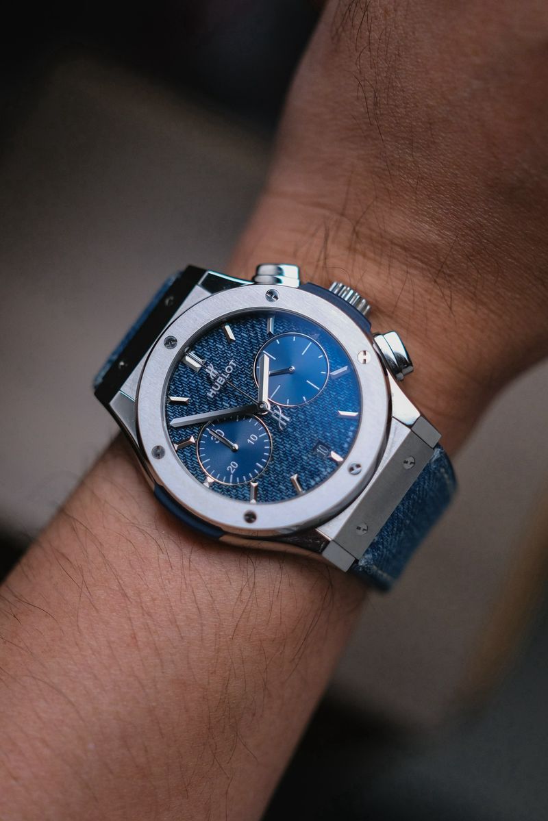 ร้านนาฬิกา Hublot Classic Fusion Chronograph Blue Denim Dial