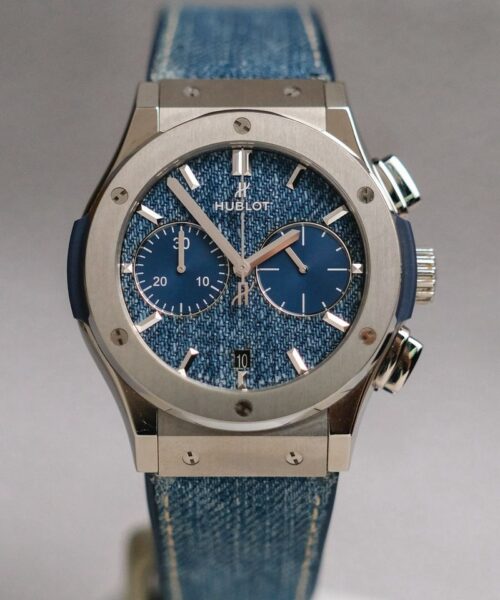 ขายนาฬิกา Hublot Classic Fusion Chronograph Blue Denim Dial