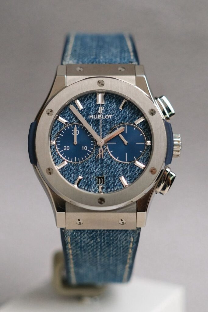 ขายนาฬิกา Hublot Classic Fusion Chronograph Blue Denim Dial
