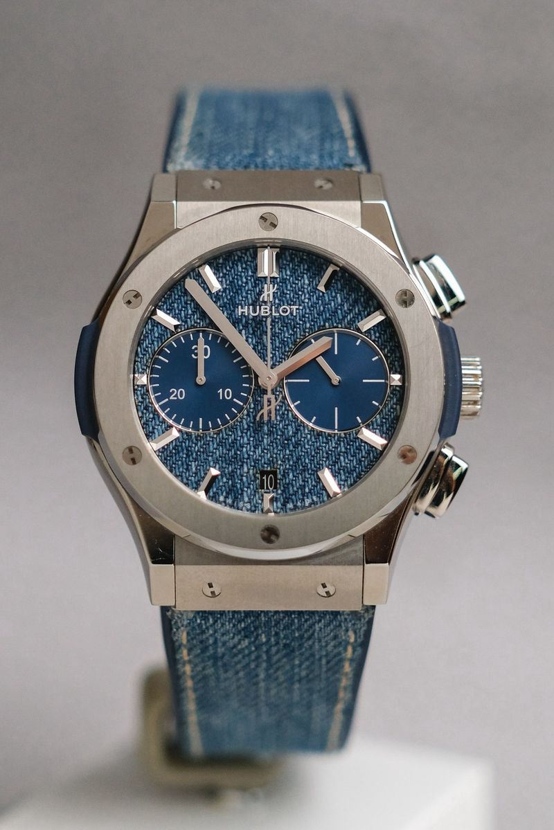 ขายนาฬิกา Hublot Classic Fusion Chronograph Blue Denim Dial