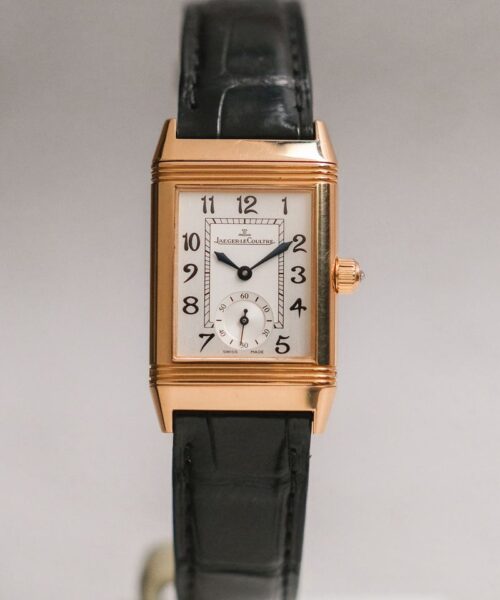 รับซื้อนาฬิกา JaegerLeCoultre Reverso Duetto 18K Rose Gold Diamond 23 mm