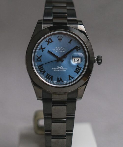 รับซื้อนาฬิกา Rolex Datejust 41 Azzuro Blue 116300 MAD Paris Edition