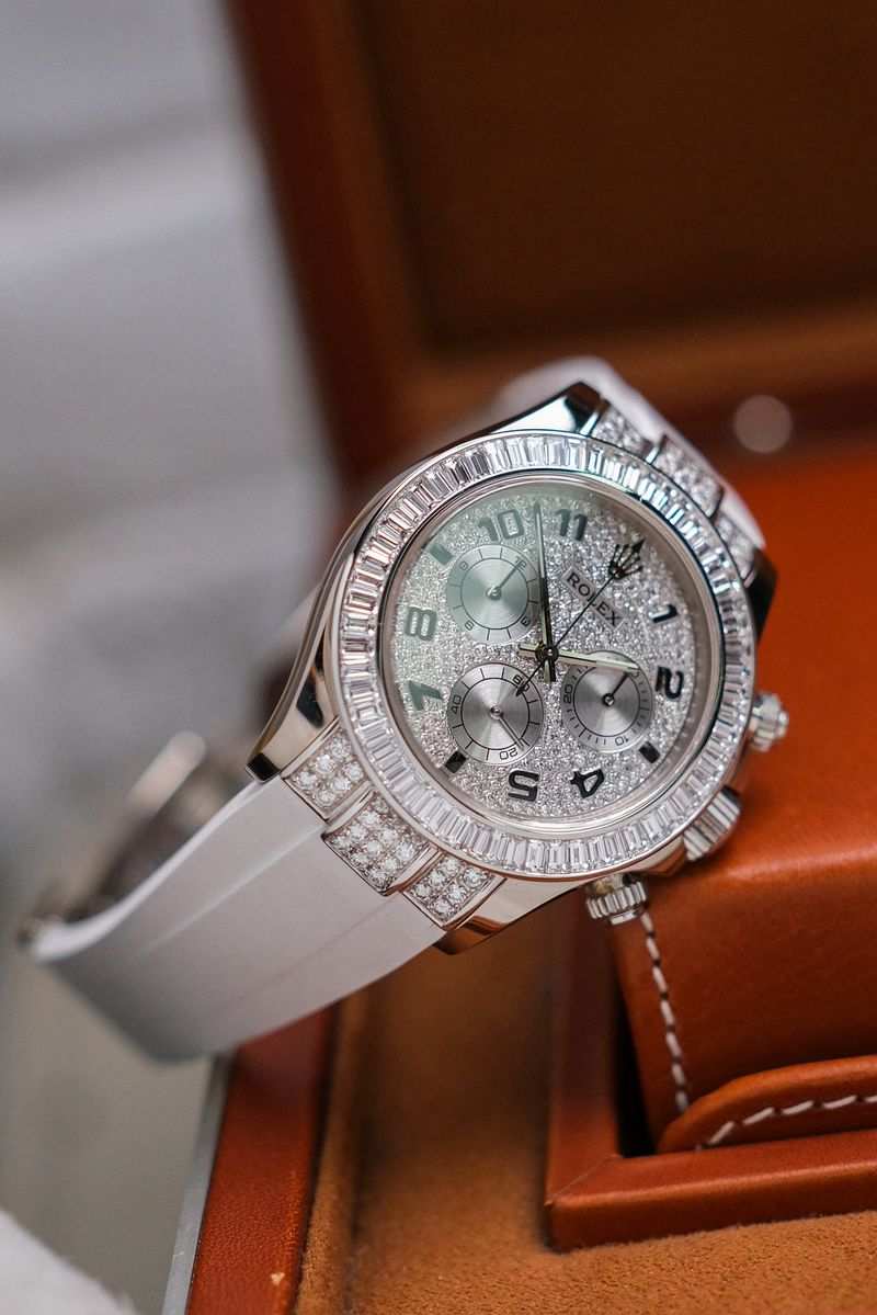 Rolex Daytona 18K White Gold Diamond (1)