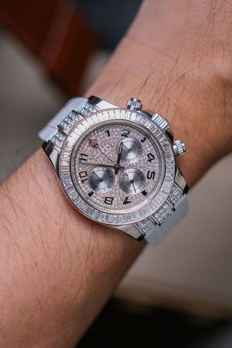 Rolex Daytona 18K White Gold Diamond (4)