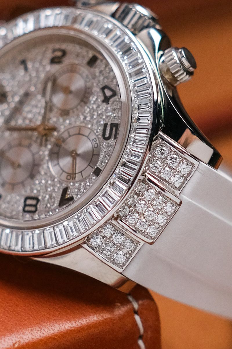 Rolex Daytona 18K White Gold Diamond (5)