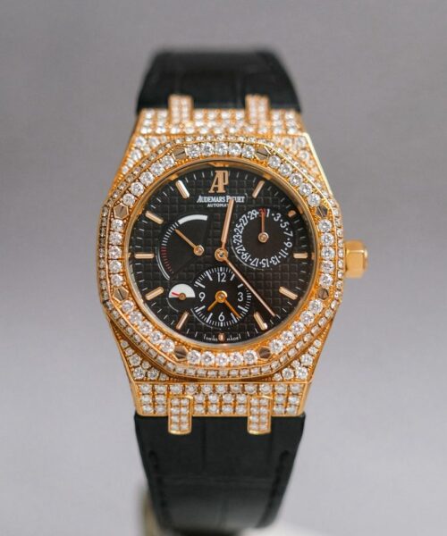 ร้านนาฬิกา Audemars Piguet Royal Oak Dual Time Rose Gold Full Diamond 26120OR
