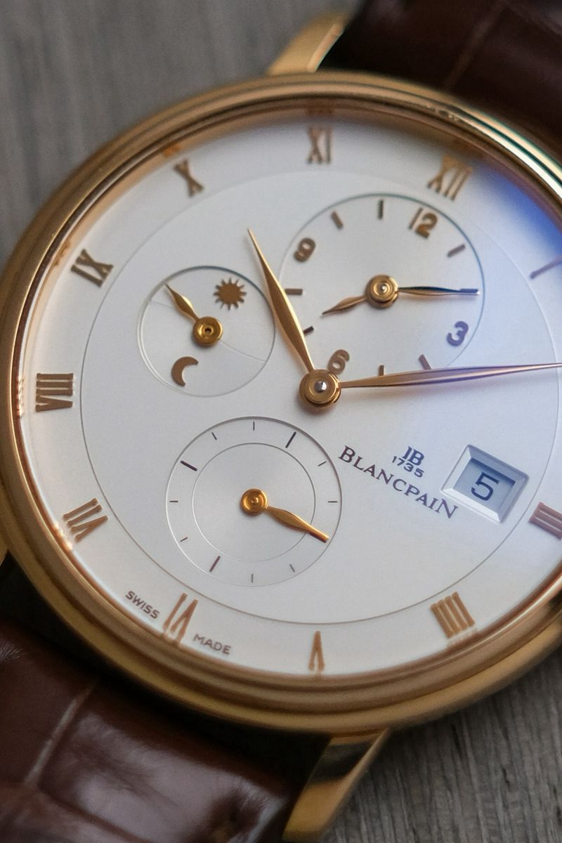 ร้านนาฬิกา Blancpain Villeret Dual Time Zone 18K Rose Gold