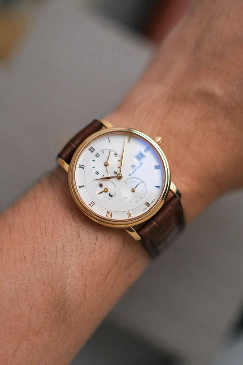 ขายนาฬิกา Blancpain Villeret Dual Time Zone 18K Rose Gold