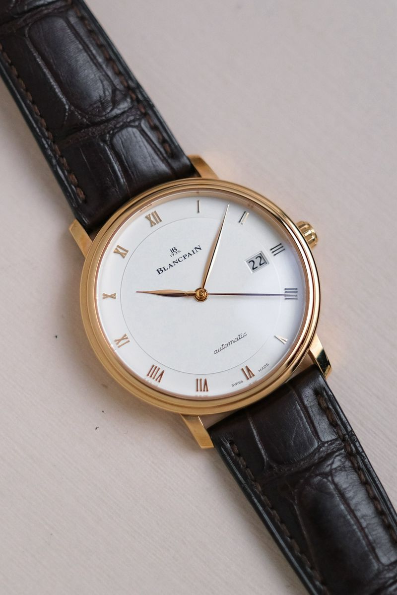 นาฬิกามือสอง Blancpain Villeret Ultraplate 18K Rose Gold 6223-3642-55