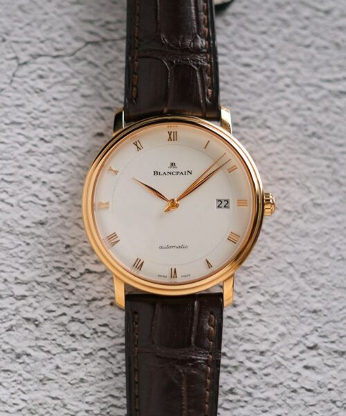 ร้านนาฬิกา Blancpain Villeret Ultraplate 18K Rose Gold 6223-3642-55