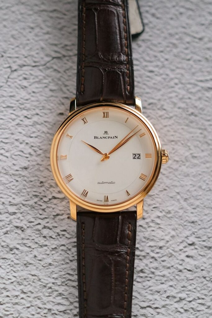 ร้านนาฬิกา Blancpain Villeret Ultraplate 18K Rose Gold 6223-3642-55