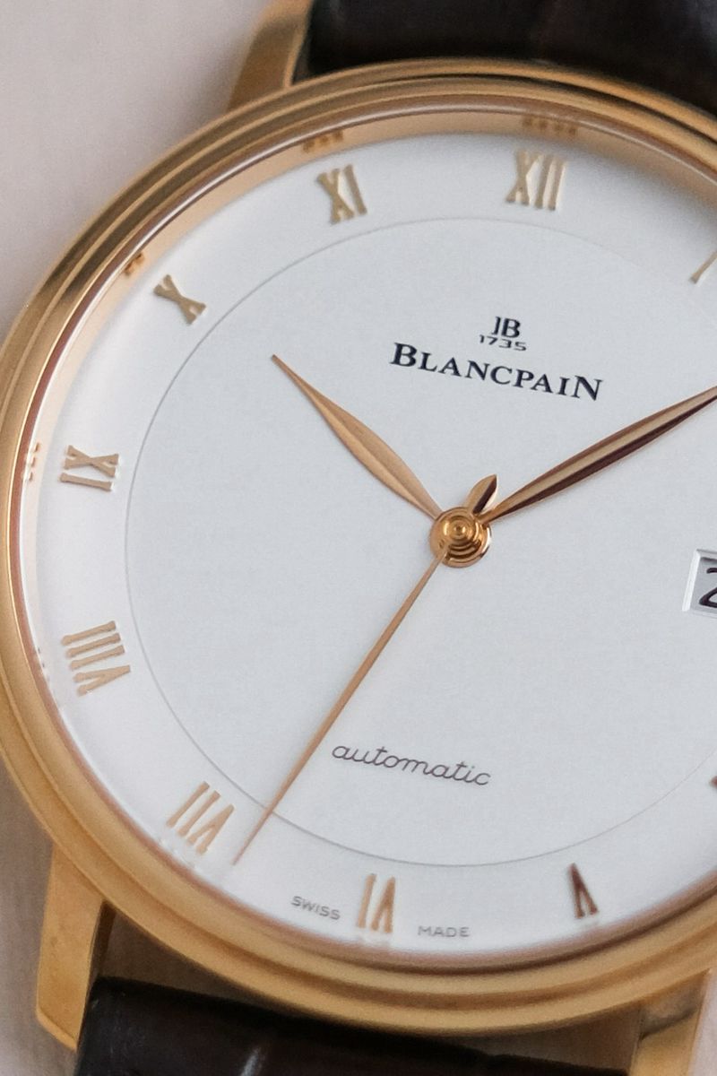 นาฬิกา Blancpain Villeret Ultraplate 18K Rose Gold 6223-3642-55