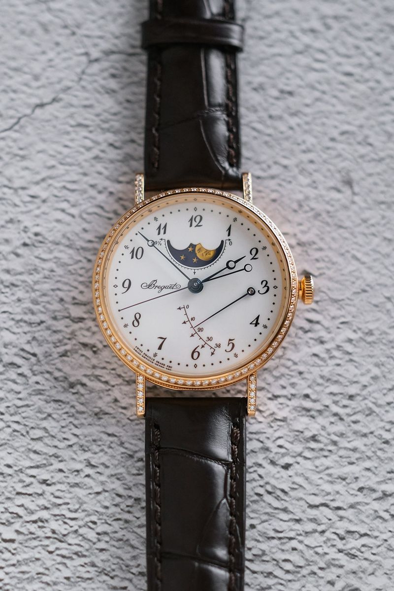 ร้านนาฬิกา Breguet Classique Moonphase Power Reserve Diamond 8788BR29986DD00