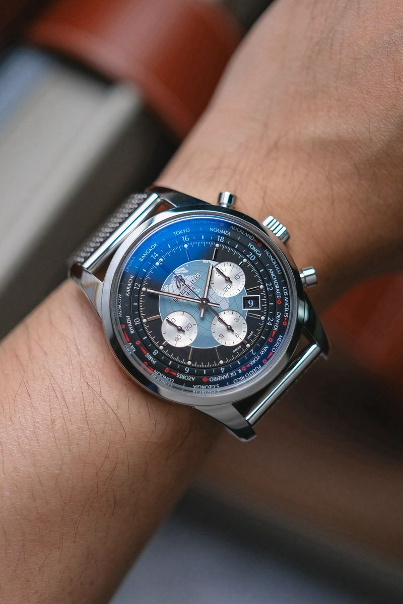 ขายนาฬิกา Breitling Transocean Chronograph Unitime AB0510U4BB62