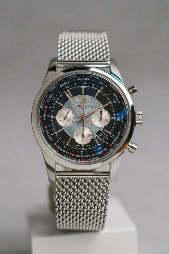 นาฬิกา Breitling Transocean Chronograph Unitime AB0510U4BB62