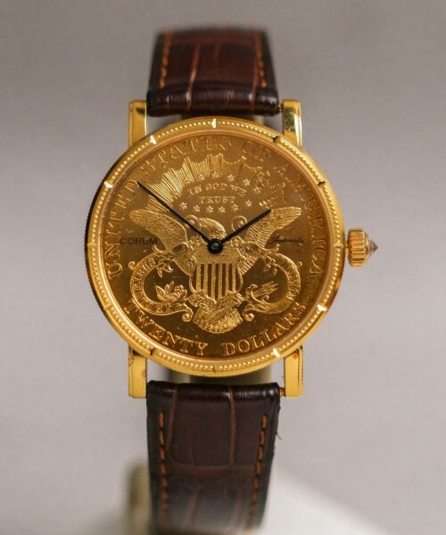 CORUM TWENTY DOLLAR COIN WATCH 18k GOLD Automatic