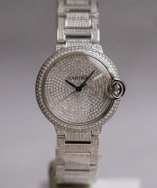 Cartier Ballon Bleu 36 mm Diamond Paved Dial