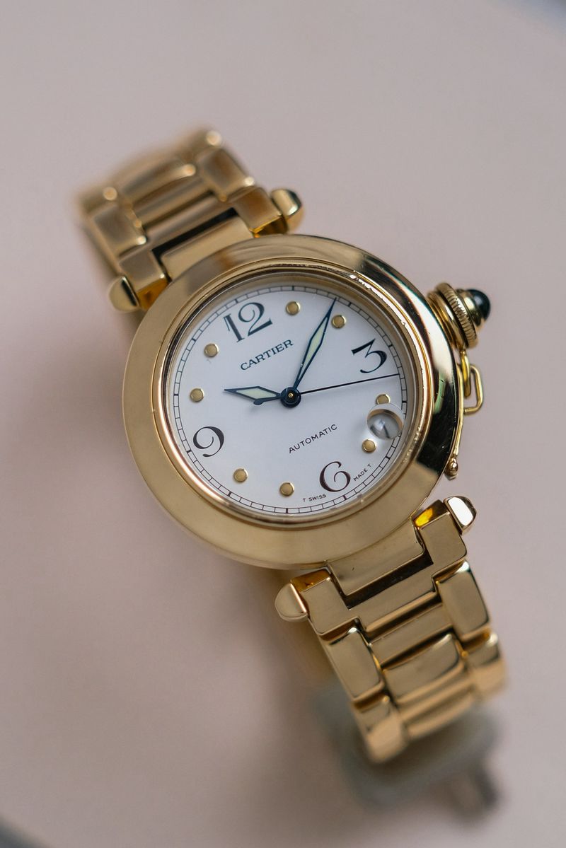 ขายนาฬิกา Cartier Pasha Yellow Gold Automatic W30134H9
