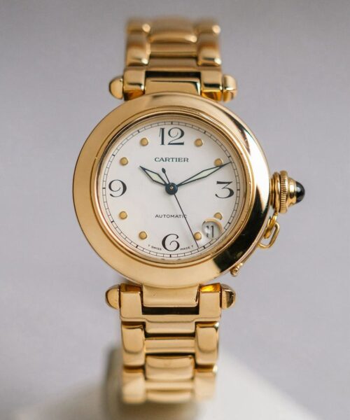 นาฬิกามือสอง Cartier Pasha Yellow Gold Automatic W30134H9