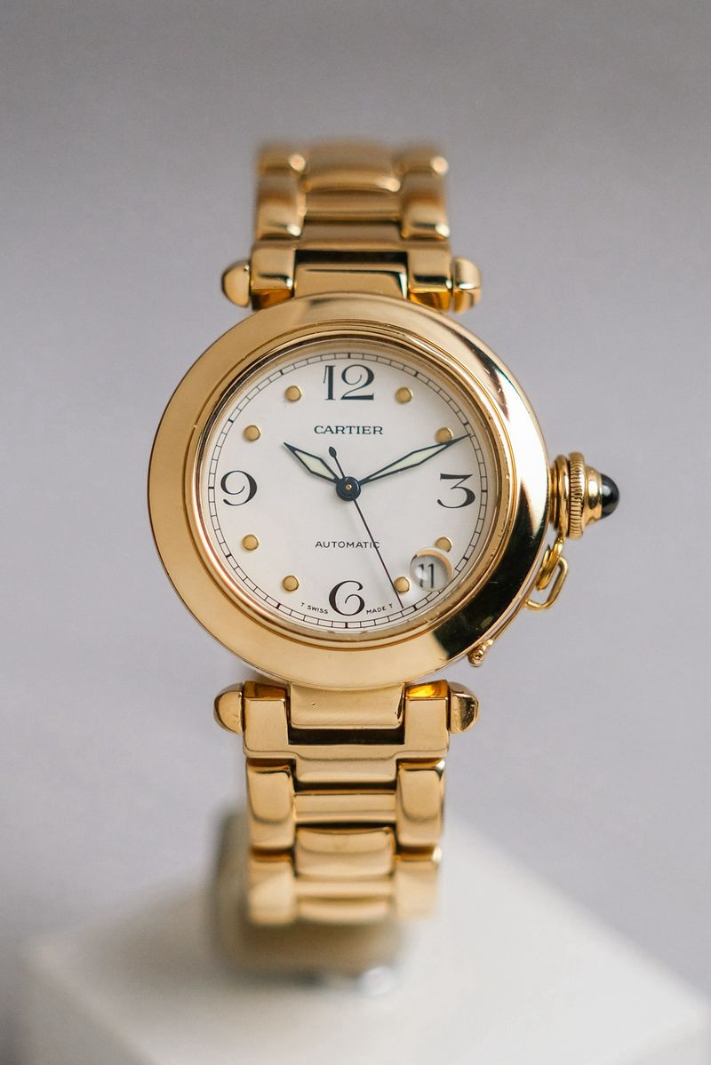 นาฬิกามือสอง Cartier Pasha Yellow Gold Automatic W30134H9