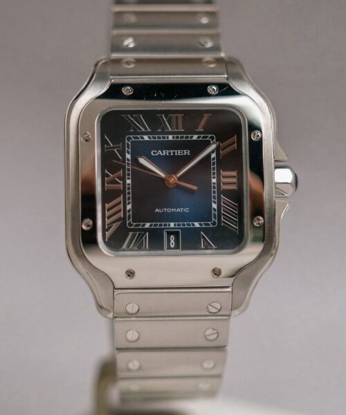 Cartier Santos de Cartier Blue Dial Large Model WSSA0071