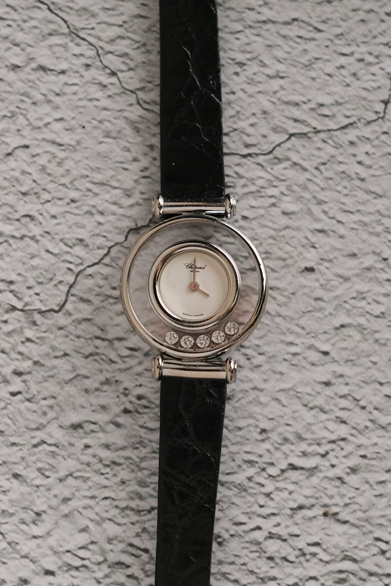 ขายนาฬิกา Chopard Happy Diamonds 18K White Gold