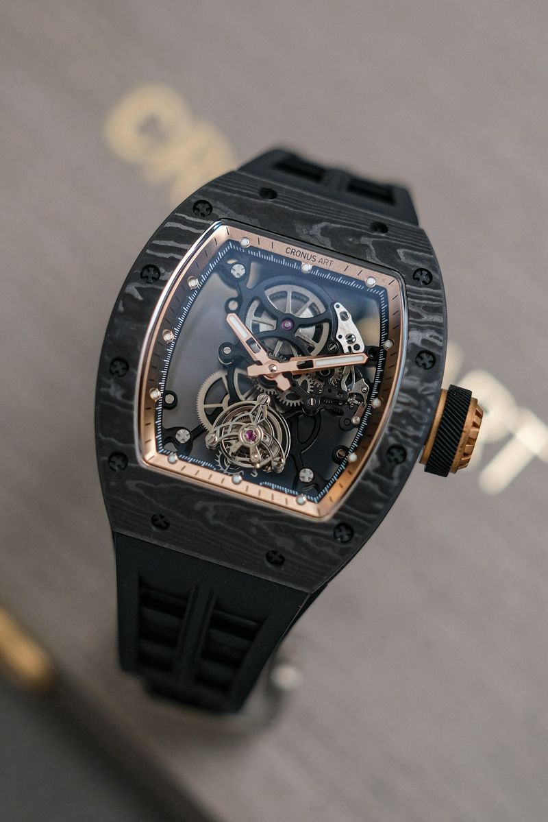 นาฬิกามือสอง CronusArt Prestige Carbon Fiber Tourbillon Black Gold