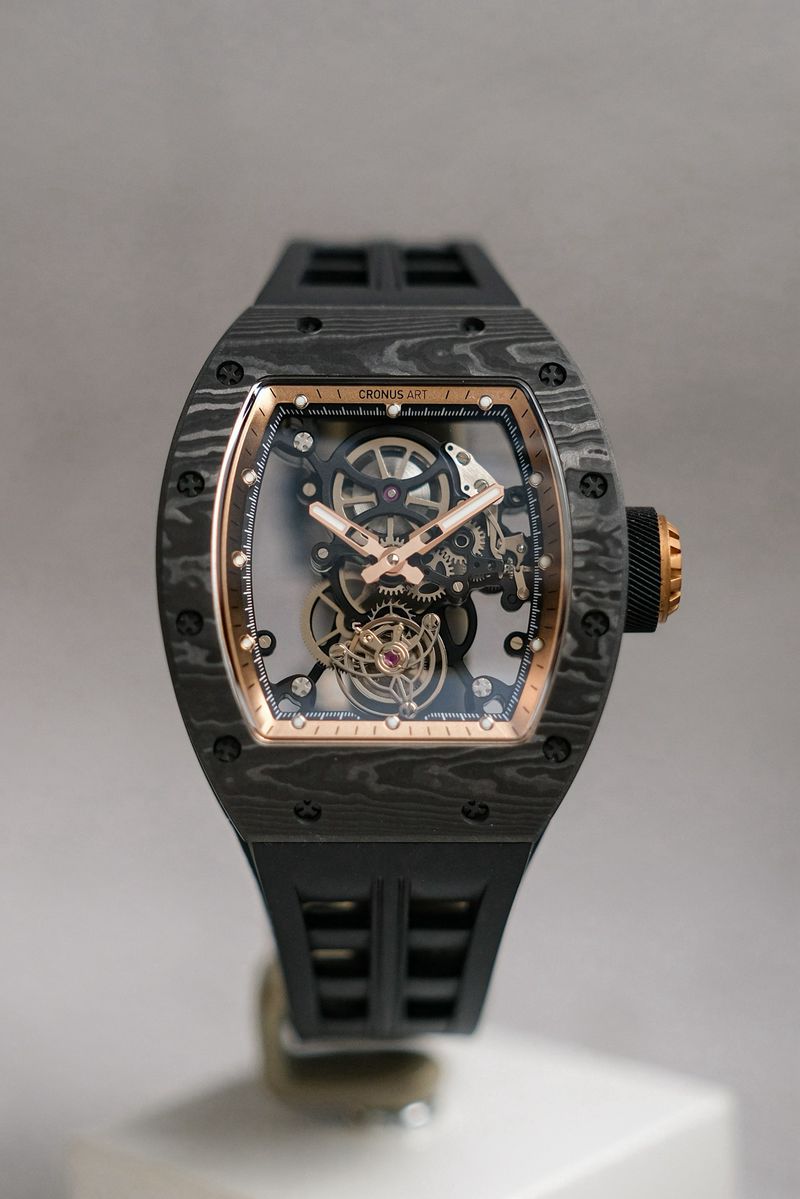 ร้านนาฬิกา CronusArt Prestige Carbon Fiber Tourbillon Black Gold