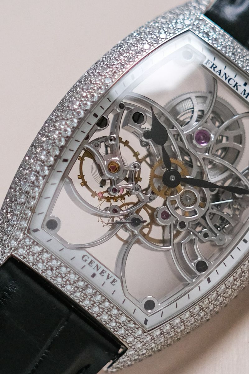 ขายนาฬิกา Franck Muller Cintrée Curvex Skeleton Diamond (8880 B S6 SQT D)