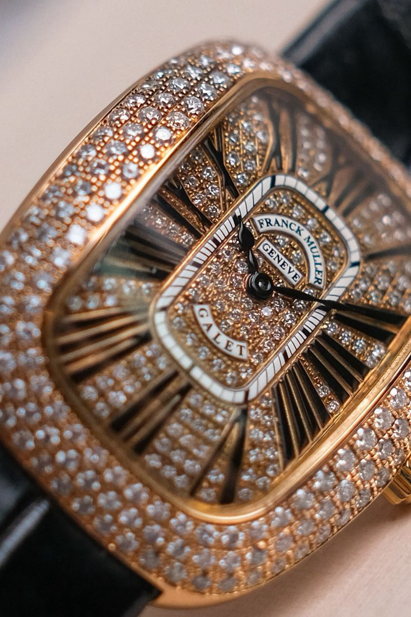 รับซื้อนาฬิกา Franck Muller Galet 18K Rose Gold Full Diamond 3002 M QZ V VR