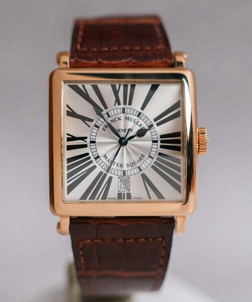 ร้านนาฬิกา Franck Muller Master Square 18K Rose Gold Ref 6000 H SC DT