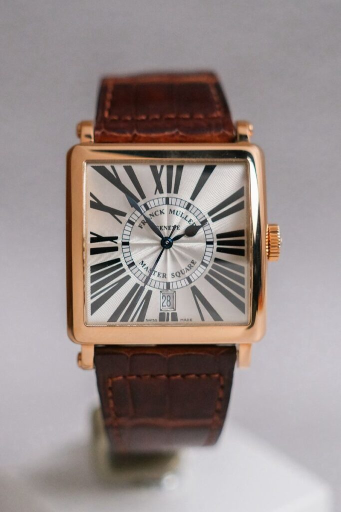 ร้านนาฬิกา Franck Muller Master Square 18K Rose Gold Ref 6000 H SC DT